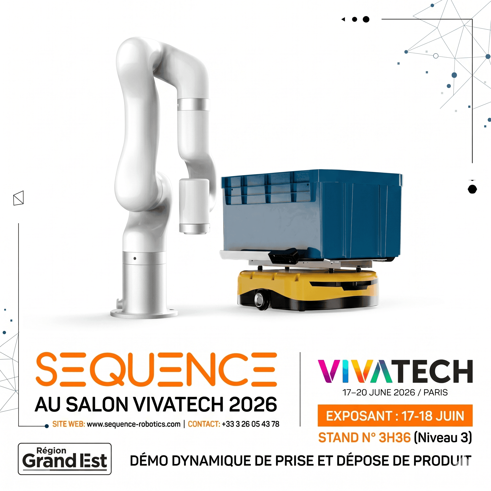 Sequence Robotics sélectionnée pour VivaTech 2026
